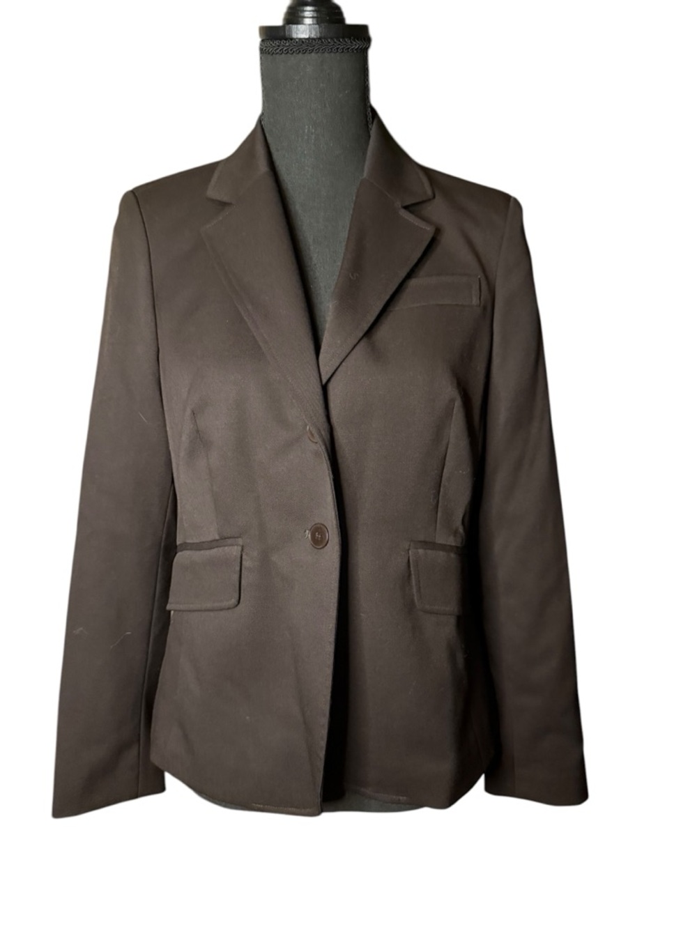 Kate Hill Chocolate Brown Tailored Blazer